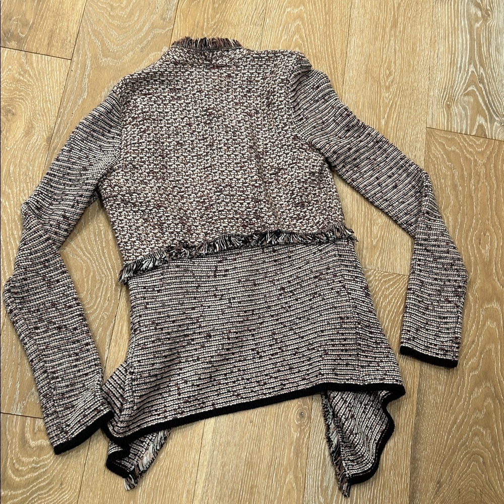 White House Black Market Tweed Fringe Cardigan - Picture 10 of 11